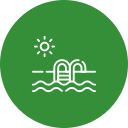 Les espaces d’eau (piscines, spas)